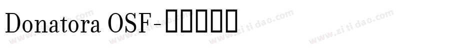 Donatora OSF字体转换